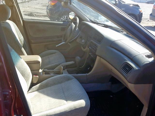 1N4DL01D41C142111 - 2001 NISSAN ALTIMA XE BURGUNDY photo 5