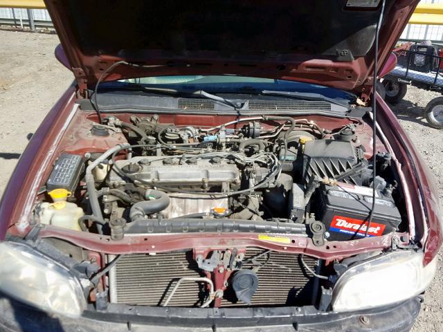 1N4DL01D41C142111 - 2001 NISSAN ALTIMA XE BURGUNDY photo 7