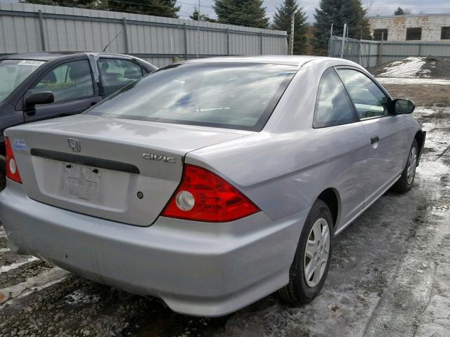 1HGEM22185L051085 - 2005 HONDA CIVIC DX V SILVER photo 4