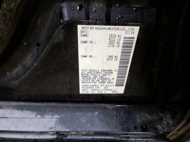 1N4AL3AP8EC271411 - 2014 NISSAN ALTIMA 2.5  photo 10