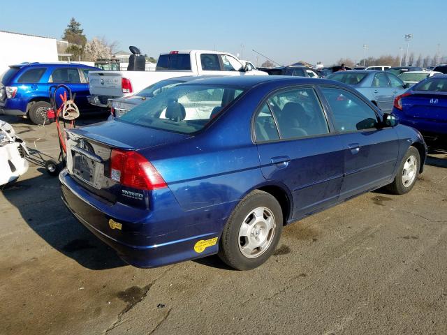 JHMES966X5S019293 - 2005 HONDA CIVIC HYBRID  photo 4