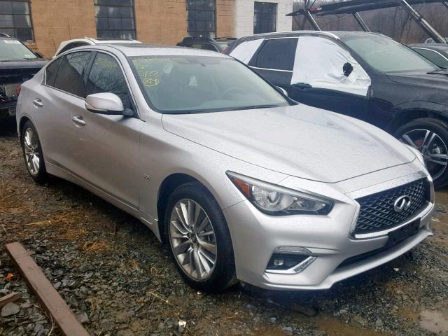 JN1EV7AR4JM438479 - 2018 INFINITI Q50 LUXE SILVER photo 1