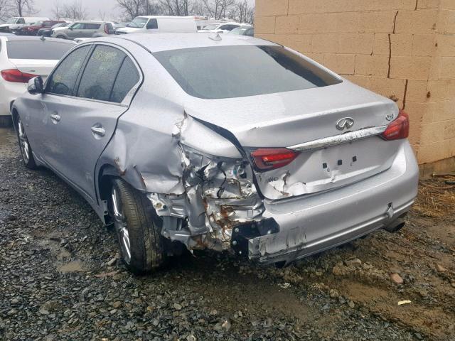 JN1EV7AR4JM438479 - 2018 INFINITI Q50 LUXE SILVER photo 9