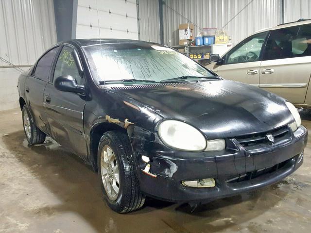 1B3ES56C02D626076 - 2002 DODGE NEON ES BLACK photo 1