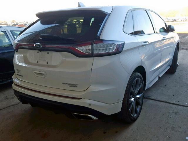 2FMPK4AP9HBB66387 - 2017 FORD EDGE SPORT WHITE photo 4