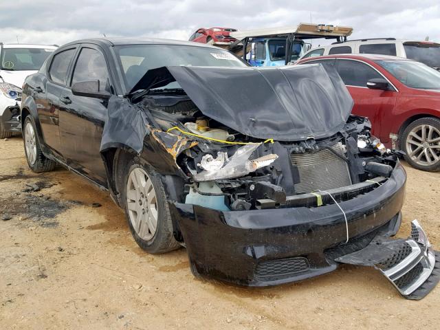 1B3BD4FB1BN573400 - 2011 DODGE AVENGER EX BLACK photo 1