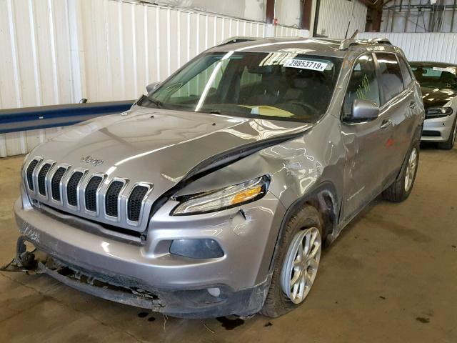 1C4PJMCS1EW232238 - 2014 JEEP CHEROKEE L GRAY photo 2