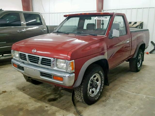 1N6SD11Y2PC391858 - 1993 NISSAN TRUCK SHOR RED photo 2
