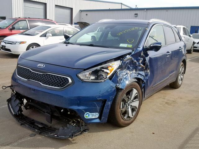 KNDCC3LC9H5090484 - 2017 KIA NIRO EX BLUE photo 2