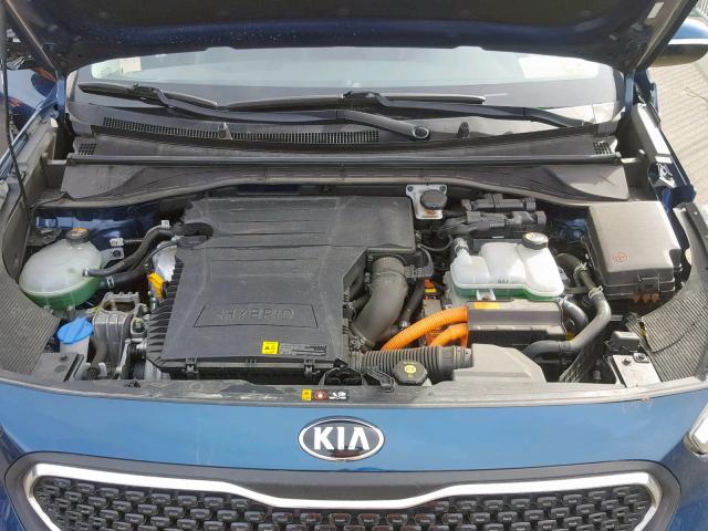 KNDCC3LC9H5090484 - 2017 KIA NIRO EX BLUE photo 7