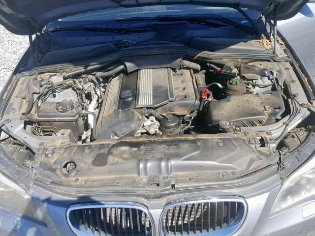 WBANA53555B855910 - 2005 BMW 525 I GRAY photo 7