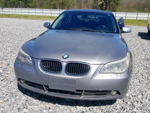 WBANA53555B855910 - 2005 BMW 525 I GRAY photo 9