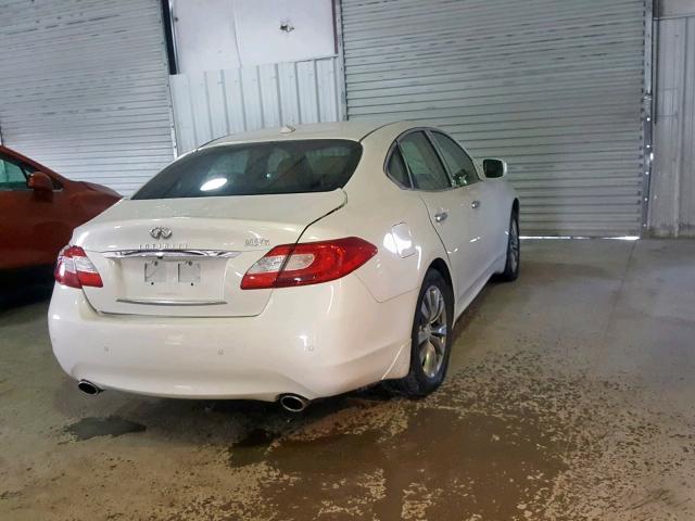 JN1BY1ARXDM604581 - 2013 INFINITI M37 X WHITE photo 4