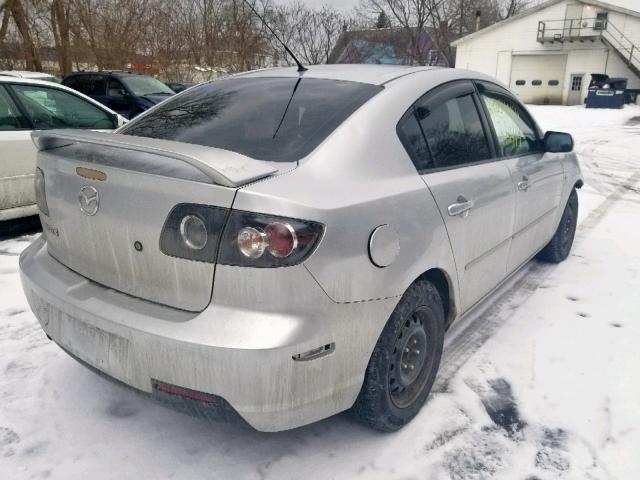 JM1BK32G491244191 - 2009 MAZDA 3 I SILVER photo 4