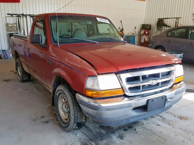 1FTYR10U5WUD04721 - 1998 FORD RANGER BURGUNDY photo 1