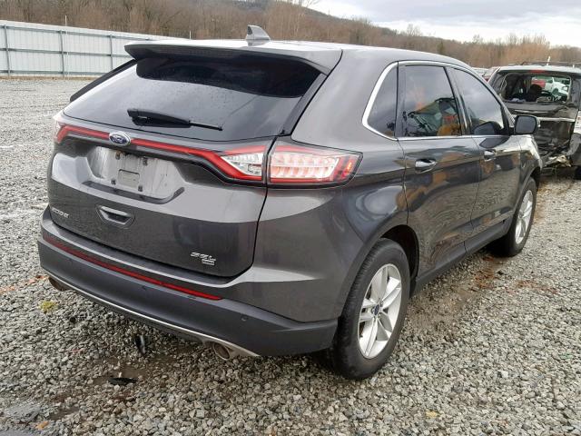 2FMTK4J85FBC02077 - 2015 FORD EDGE SEL CHARCOAL photo 4