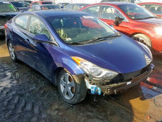 5NPDH4AE1CH096983 - 2012 HYUNDAI ELANTRA BLUE photo 1