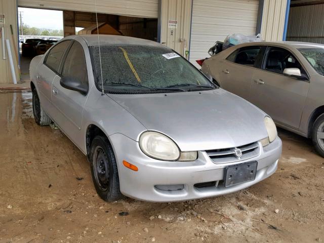 1B3ES26C12D627932 - 2002 DODGE NEON SILVER photo 1