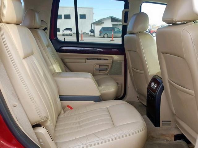 5LMEU68H85ZJ13679 - 2005 LINCOLN AVIATOR 勃艮第红 照片 6
