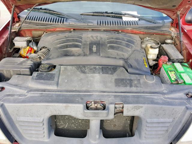 5LMEU68H85ZJ13679 - 2005 LINCOLN AVIATOR 勃艮第红 照片 7