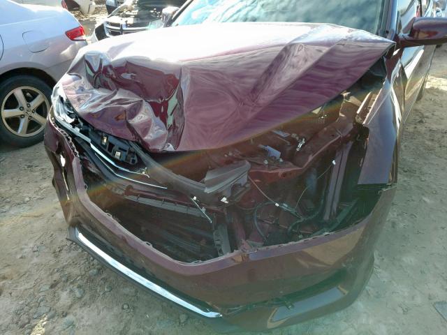 1HGCR2F86HA189403 - 2017 HONDA ACCORD EXL BURGUNDY photo 9