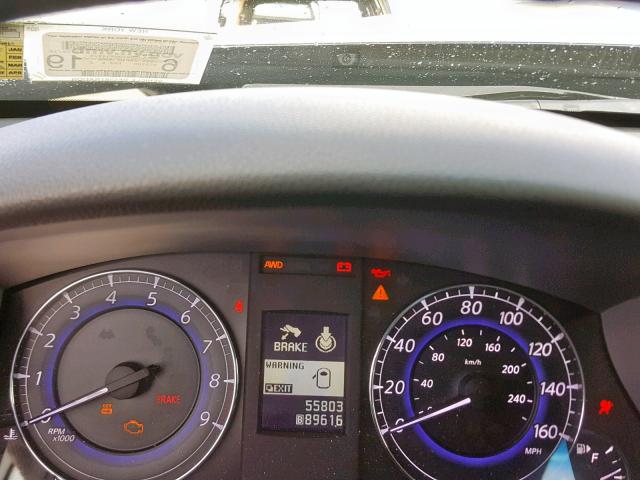 JN1AJ0HR3BM854824 - 2011 INFINITI EX35 BASE BLACK photo 8