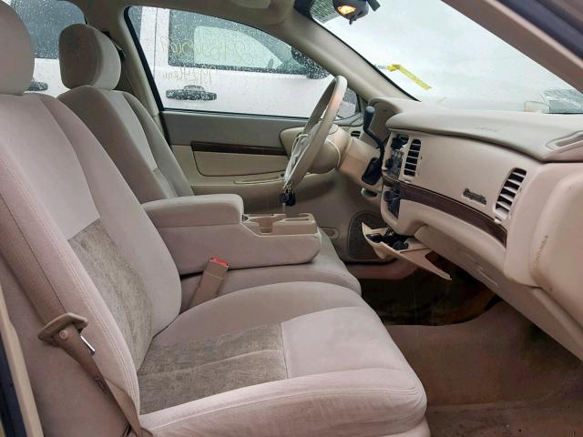 2G1WF52E359298046 - 2005 CHEVROLET IMPALA BEIGE photo 5