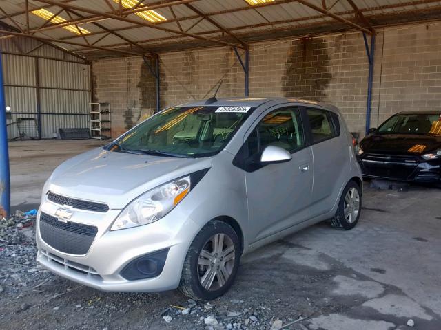 KL8CD6S91FC732055 - 2015 CHEVROLET SPARK 1LT SILVER photo 2