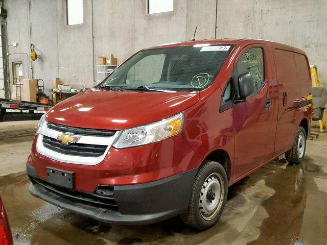 3N63M0ZN0FK713320 - 2015 CHEVROLET CITY EXPRE RED photo 2