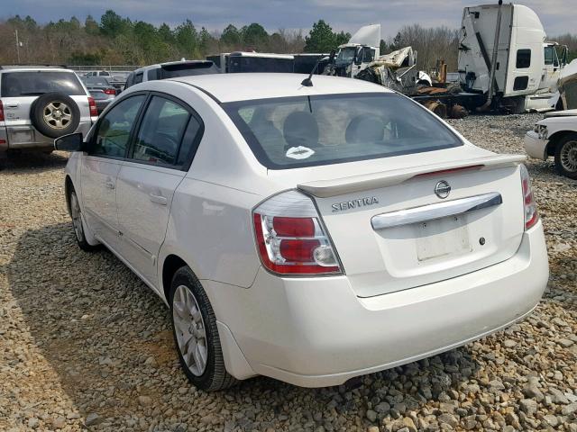 3N1AB6AP6BL661540 - 2011 NISSAN SENTRA 2.0 WHITE photo 3