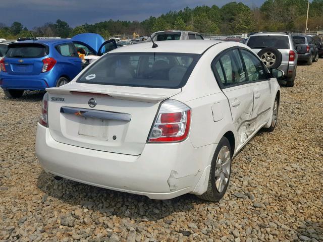 3N1AB6AP6BL661540 - 2011 NISSAN SENTRA 2.0 WHITE photo 4