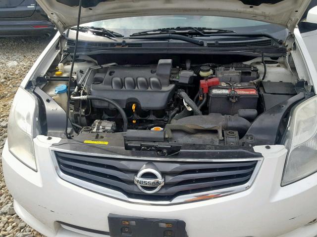 3N1AB6AP6BL661540 - 2011 NISSAN SENTRA 2.0 WHITE photo 7