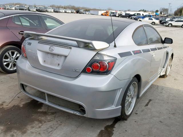 JTKDE167580270925 - 2008 TOYOTA SCION TC SILVER photo 4