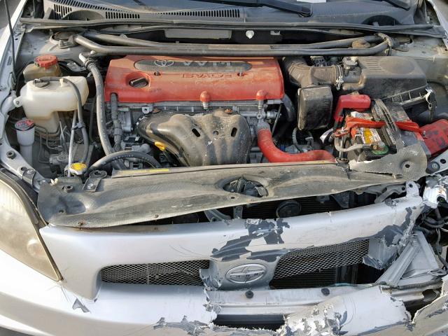 JTKDE167580270925 - 2008 TOYOTA SCION TC SILVER photo 7
