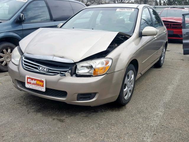 KNAFE121385494888 - 2008 KIA SPECTRA EX BROWN photo 2