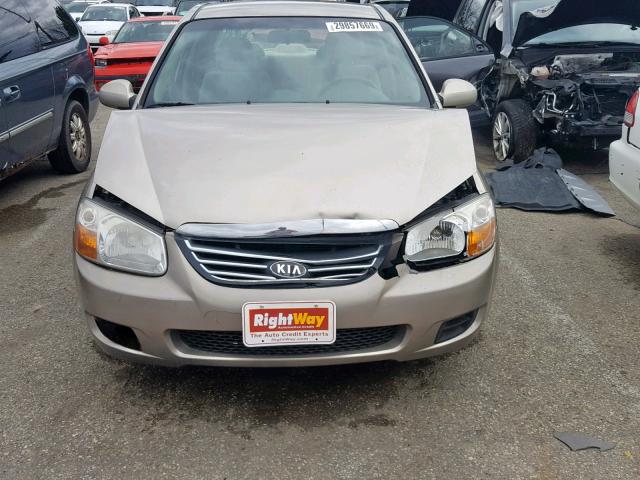 KNAFE121385494888 - 2008 KIA SPECTRA EX BROWN photo 9