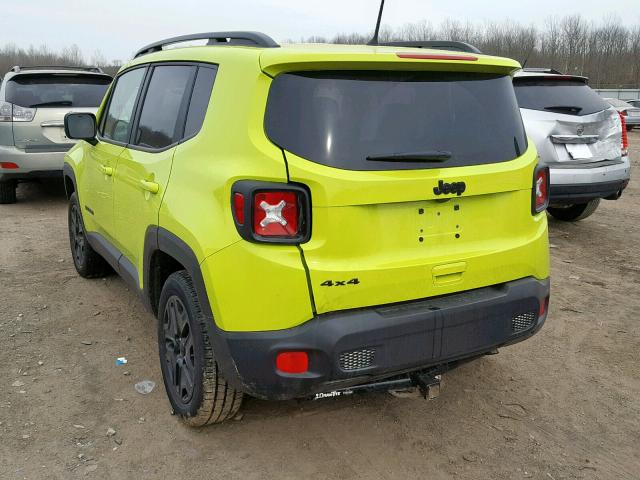 ZACCJBAB5JPH26809 - 2018 JEEP RENEGADE S მწვანე ფოტო 3
