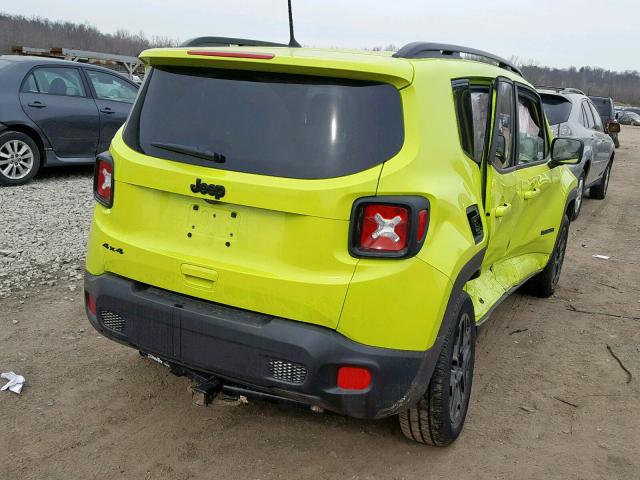 ZACCJBAB5JPH26809 - 2018 JEEP RENEGADE S მწვანე ფოტო 4