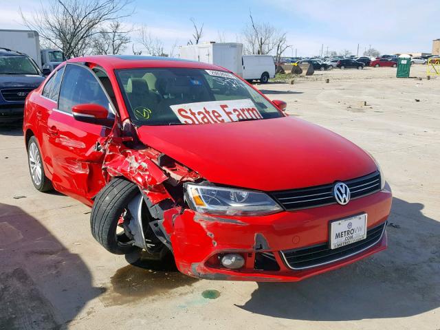 3VWLL7AJ0DM406235 - 2013 VOLKSWAGEN JETTA TDI RED photo 1