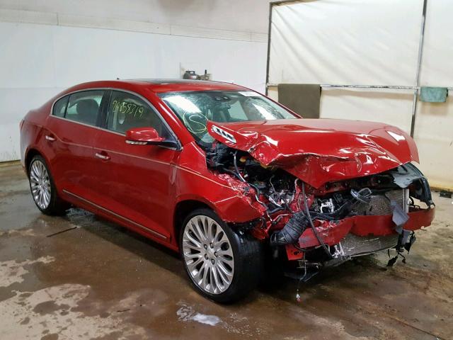 1G4GF5G39EF148920 - 2014 BUICK LACROSSE T RED photo 1