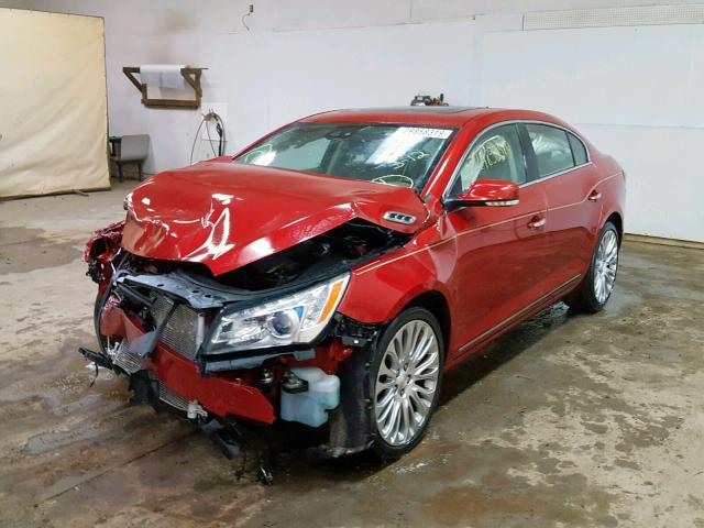 1G4GF5G39EF148920 - 2014 BUICK LACROSSE T RED photo 2