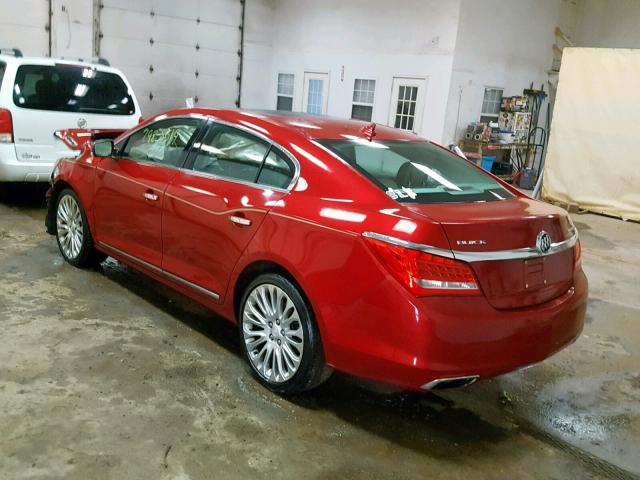1G4GF5G39EF148920 - 2014 BUICK LACROSSE T RED photo 3