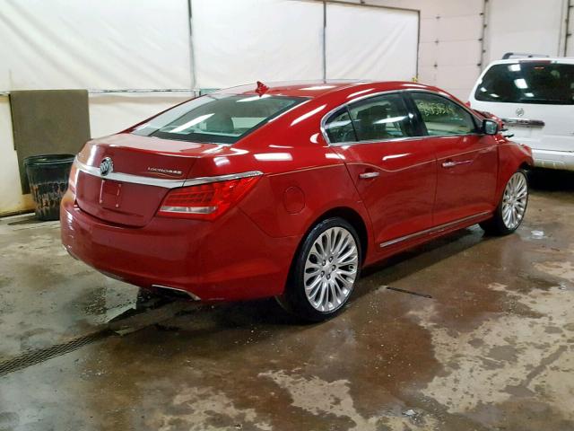 1G4GF5G39EF148920 - 2014 BUICK LACROSSE T RED photo 4