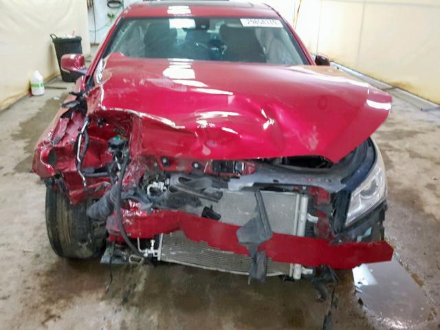 1G4GF5G39EF148920 - 2014 BUICK LACROSSE T RED photo 7