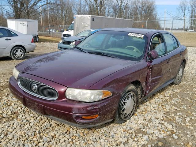 1G4HR54K73U208063 - 2003 BUICK LESABRE LI BURGUNDY photo 2