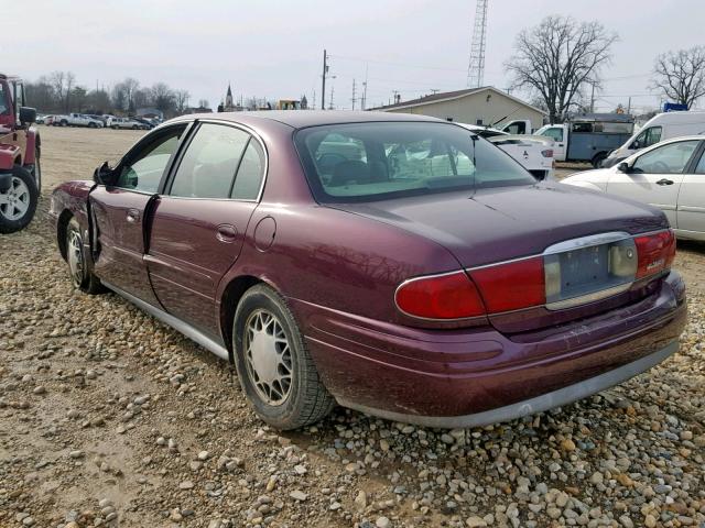 1G4HR54K73U208063 - 2003 BUICK LESABRE LI BURGUNDY photo 3