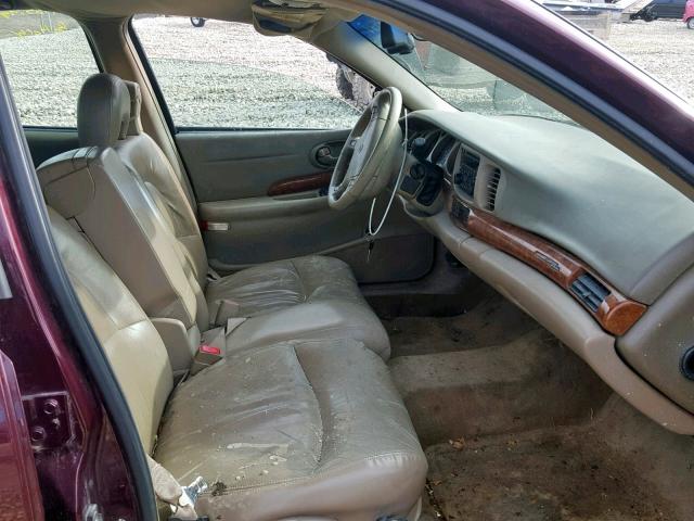 1G4HR54K73U208063 - 2003 BUICK LESABRE LI BURGUNDY photo 5