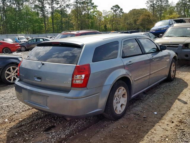 2D4FV47VX7H624465 - 2007 DODGE MAGNUM SXT BLUE photo 4