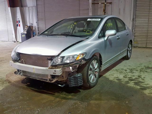 2HGFA16919H357426 - 2009 HONDA CIVIC EXL SILVER photo 2