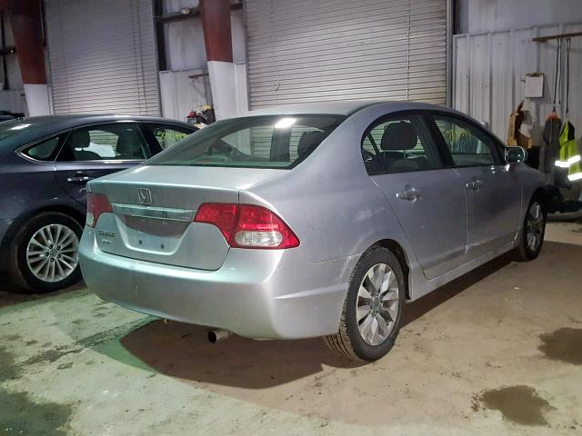 2HGFA16919H357426 - 2009 HONDA CIVIC EXL SILVER photo 4